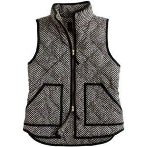 J crew herringbone vest